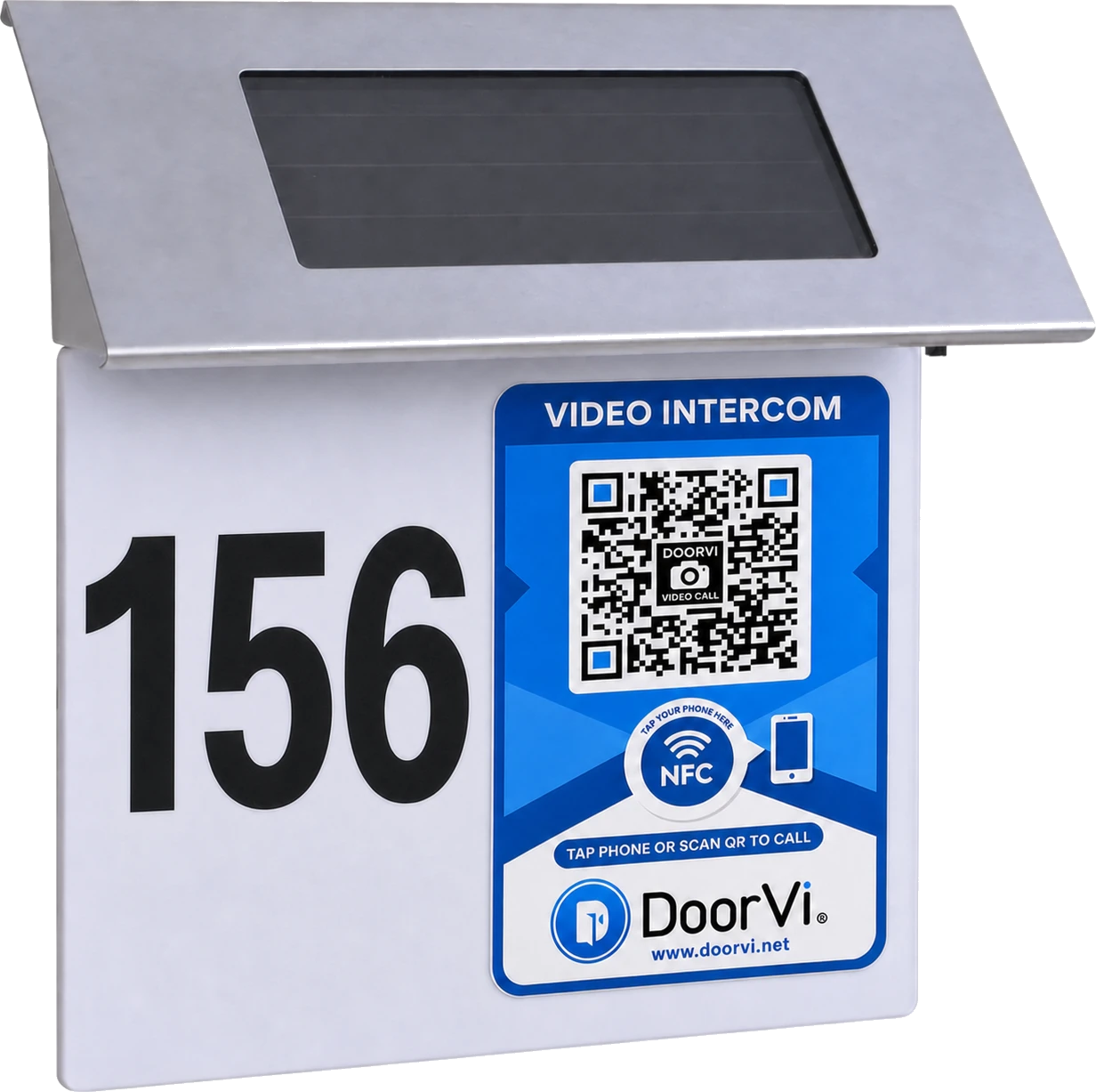 Solar LED DoorVi House Number Sign Combo